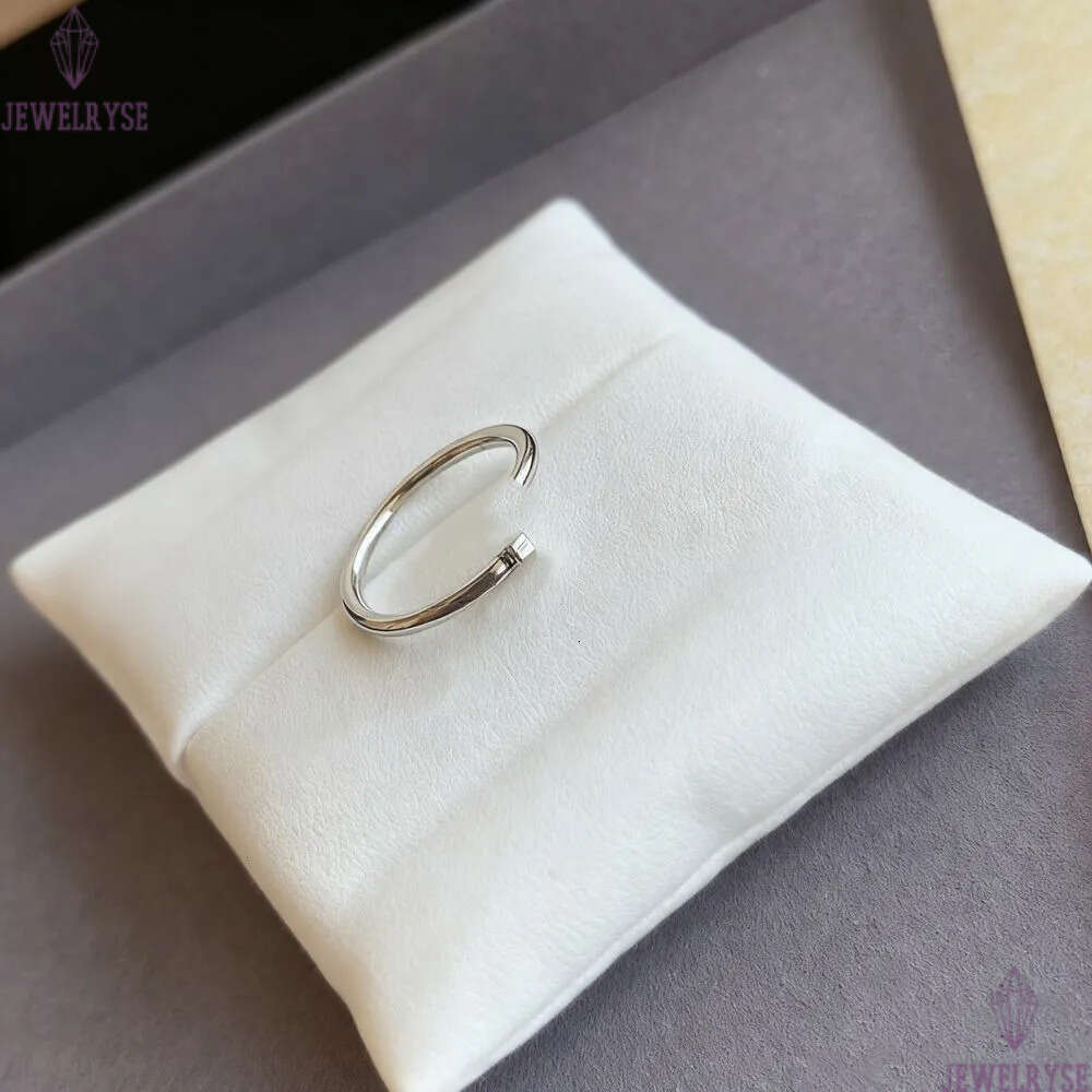 Nail Ring Luxury Designer Women Mens Top Quality V 18K Gold Plated Never Fade Couple Lover Engagement Promise Rings Diamonds Jewelry