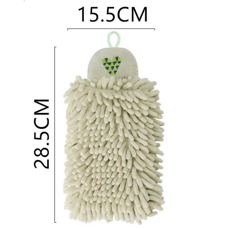 Chenille Hand Towel Absorbs Water Quickly Dry Hand Towel Square Cute Hanging Kitchen Rag Toilet Towel Hand Wipe Hand Towel C251210