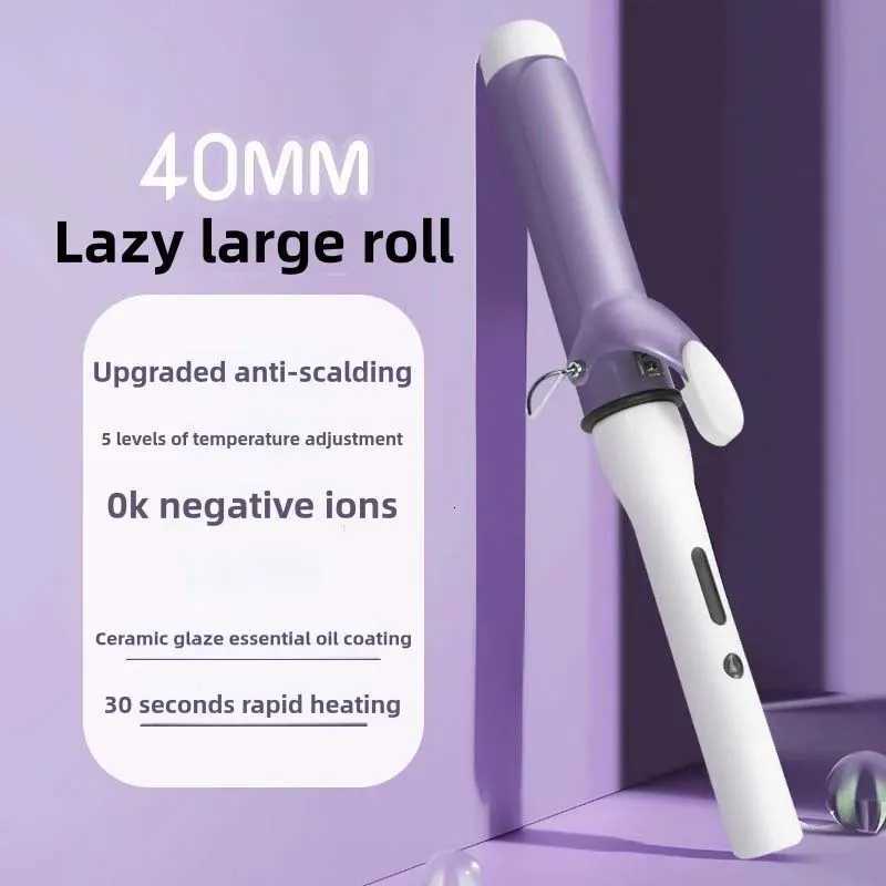 40Mm Curling Barrel Fast Heating Curling Irons Tourmaline Ceramic Curling Iron Large Electric Curler HairT251210