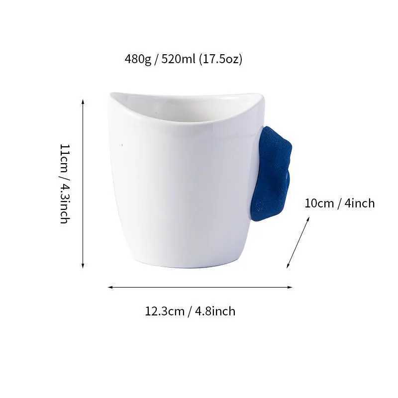Creative Irregular Large Capacity Mugs Ins Home Climbing Ceramic Mug High Value Coffee Water Cup C251210