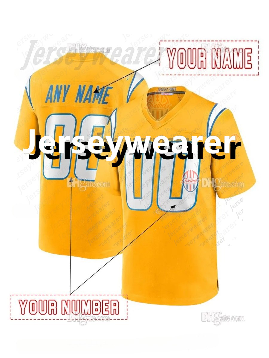 2026 Omarion Hampton 8 Ladd McConkey 15 Cities Football Jerseys Justin 8 Heinicke 10 Herbert 27 Dobbins Haskins Custom Number Name For Men Women Youth