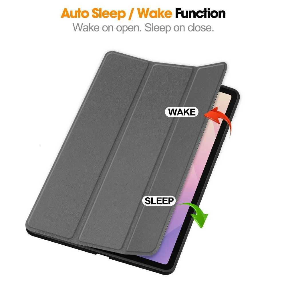 For Galaxy Tab S11 11 inch 2025 with Pencil Holder Cover Funda 5G SM-X730/SM-X736 11 Tri-Folding Flip Stand Case H251210
