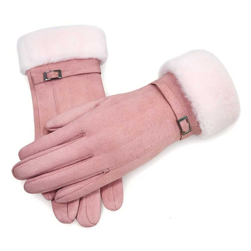 Ladies Winter Warm Gs - Touchscreen Cpatible Cold Weather Gs with Buckle Design Y251210