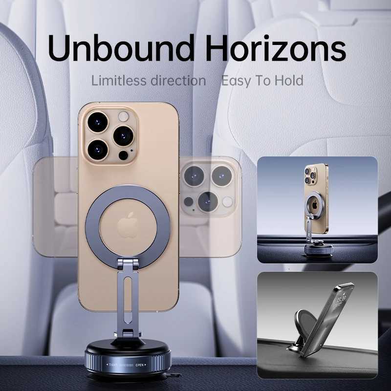 LINIM X54 360 Rotating Vacuum Magnetic Suction Phone Holder Hands Extendable Magnetic Vacuum Phone Holder C251210