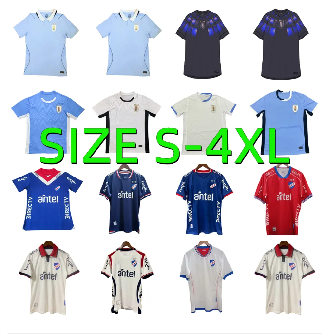 2025 2026 Soccer Jerseys Uruguay Soccer Jersey 24 25 26 home away L.SUAREZ E.CAVANI N.DE LA CRUZ national team Shirt G.DE ARRASCAETA F.VALVERDE R.ARAUJO Fans Player version