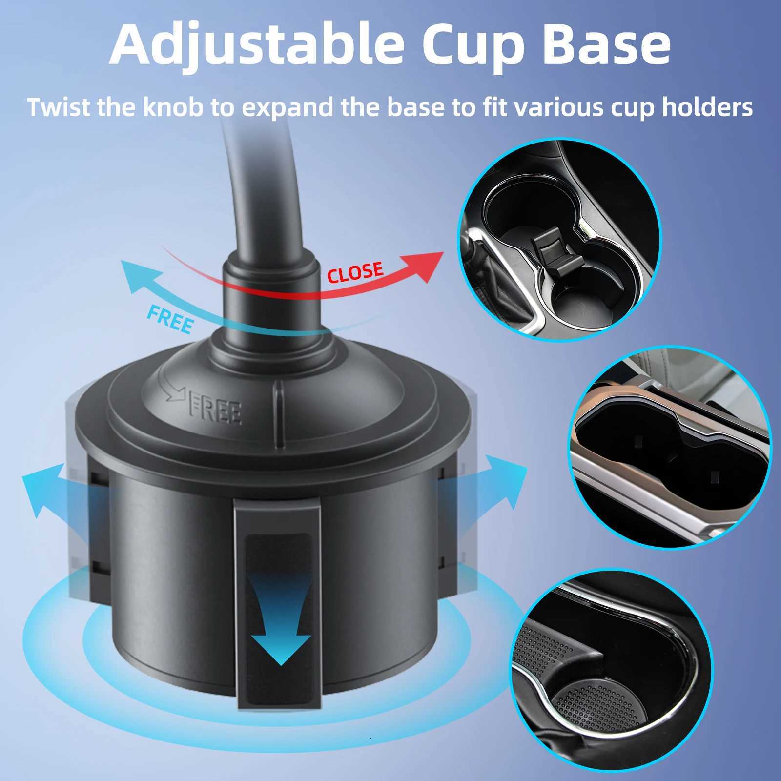 Magnetic Cup Holder Phone Cradle with Adjustable Gooseneck Cup Phone Holder for Car For iPhone 16 15 14 13 12 Series C251210