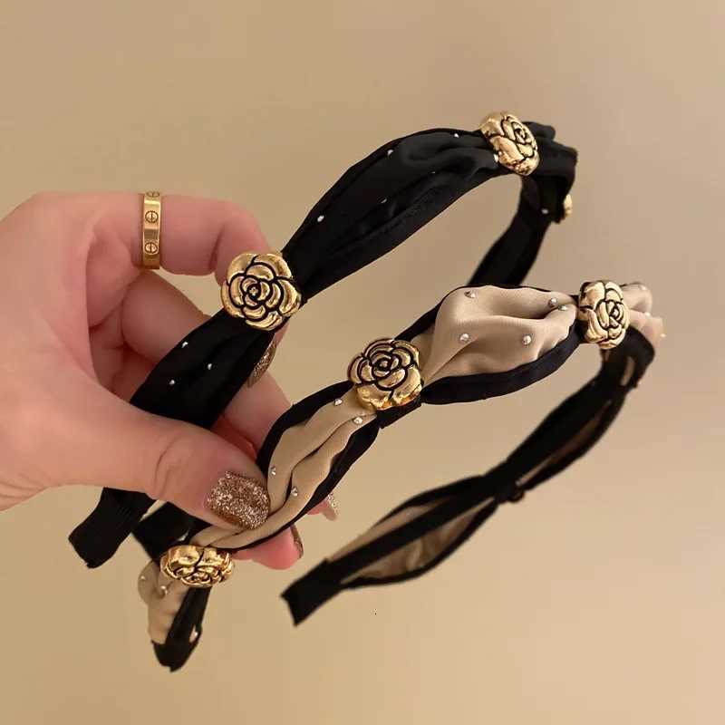 2025 New lia Temperament Hair Bands for Wen Vintage Pleated Bowknot band Girls Fashion Hair Bands Hair Accories Y251210