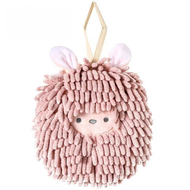 Hanging Type Absorbent Thick Hand Towel for Bathroom Kitchen Cute Animals Handball Wiping C251210