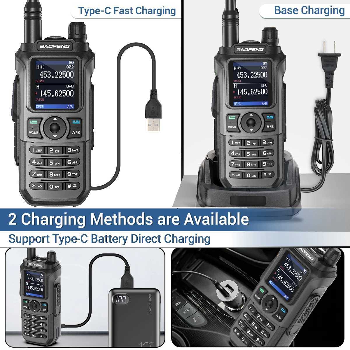 Baofeng UV-21 PRO Walkie Talkie Wireless Copy Frequency 16 KM Long Range TYPE-C V2 Two Way Radio Ham CB Radio UV-5R UV-17 M251210