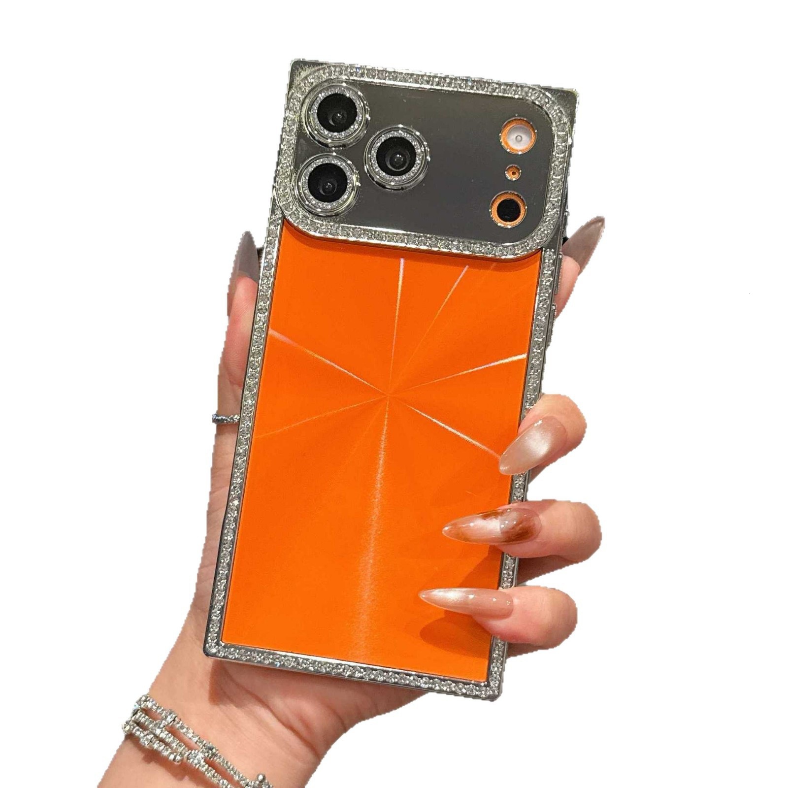 Square Edge Aurora Compatible with iPhone 17 Pro Max Apple 16 Phone Case Luxury 15 Electroplated 14 Protective Cover