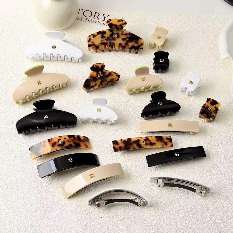 Solid-color Cl Hair Clips Unique and casual summer family style Acetate handmade High-quty Fashion-tren Y251210