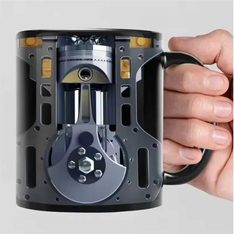 Limited Time Offer Coffee Mug Cup Water Cup For Motorcycle Engine For Man Car Novel Engine Festival Gift C251210