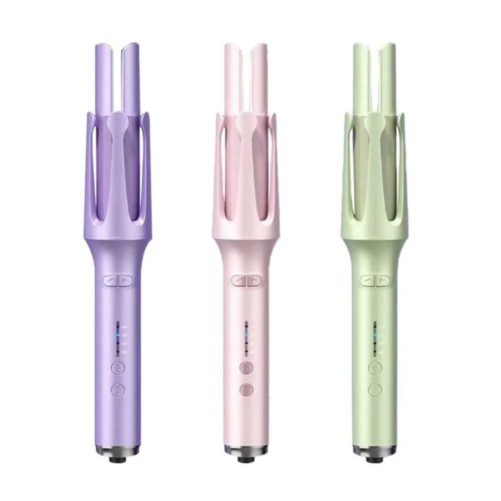 Professional 32mm Automatic Rotating Curler Fast Heating US Plug Electric Curler Big Wave Portable Styler Stick Hair StylingT251210