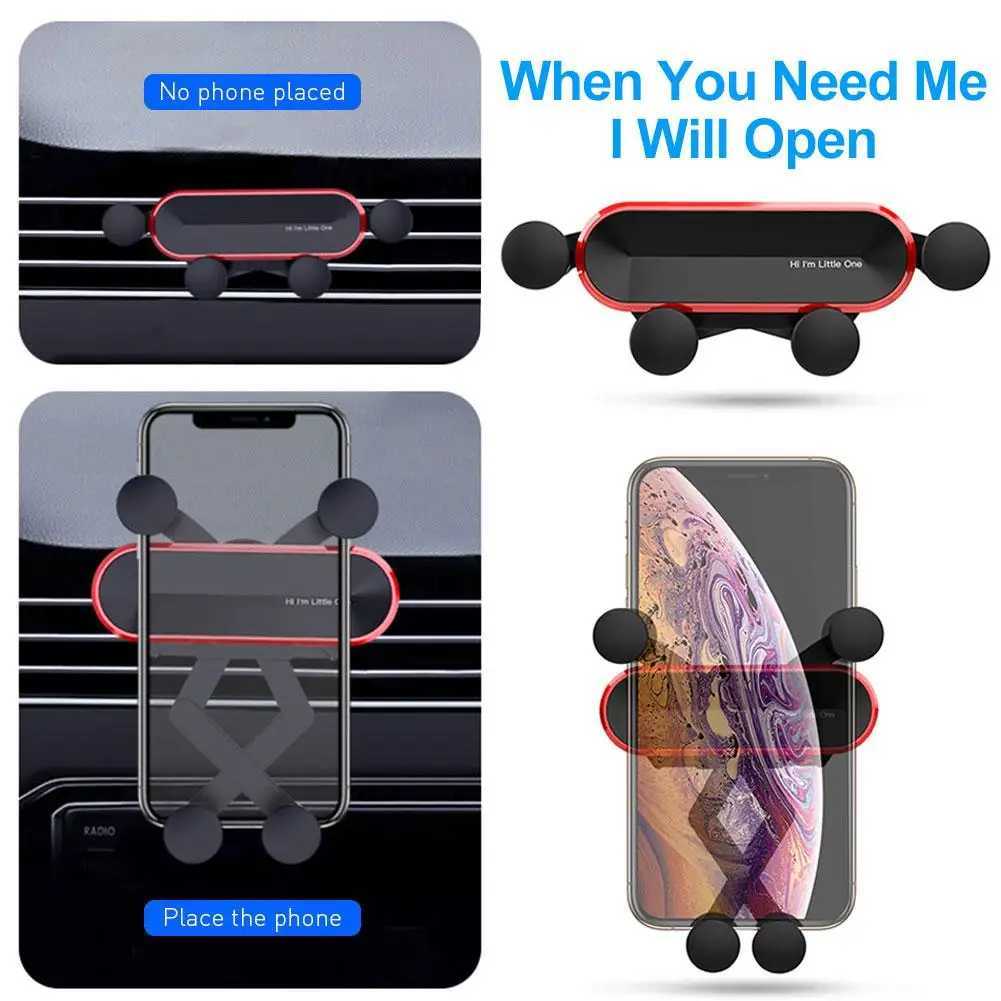 Little One Gravity Car Holder For Phone In Car Air Vent Clip Mount No Magnetic Mobile Phone Holder GPS Stand For IPhone XS MAX C251210