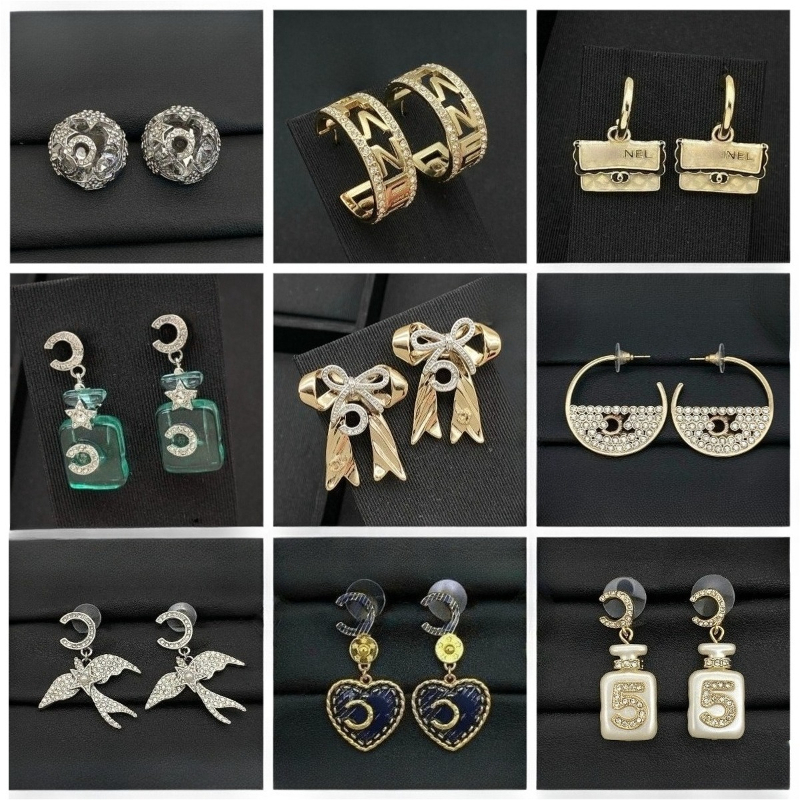 Earring Ear Stud Women Pendant Earrings for Wedding Party Gift Jewelry Accessories High Quality Brass Silver Needle Earrings