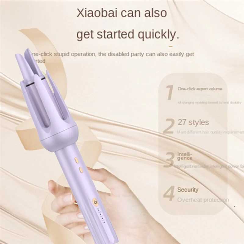 B67A Automatic Hair Curler 32MM Auto Rotating 4 Temps Hair Roller Professional Curling Wand Hair WaverT251210