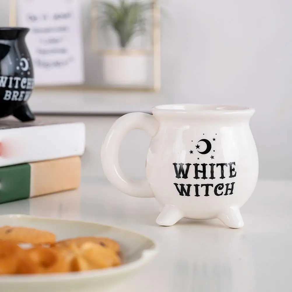 1pcs Ceramic Coffee Cup For Home Halloween Birthday Party Witch Cauldron Mug Magic Themed Drinkware Decor Unique Novelty Gift C251210