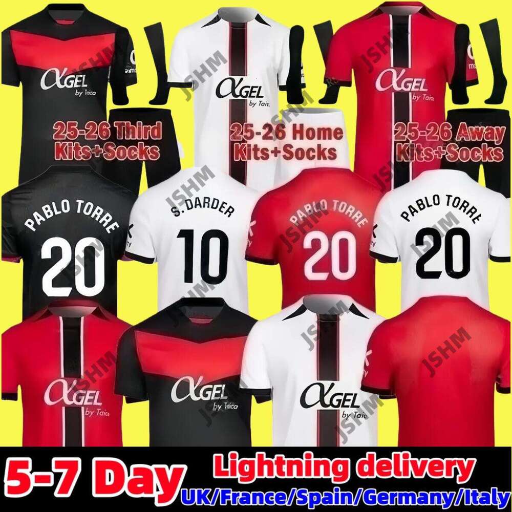 2025 2026 RCD Mallorca Soccer Jerseys MURIQI S.DARDER ABDON 25 26 SANCHEZ A. RAILLO MAFFEO VALJENT DANI RODRIGUEZ S.DARDER MASCARELL MURIQI Football Shirts Men kids