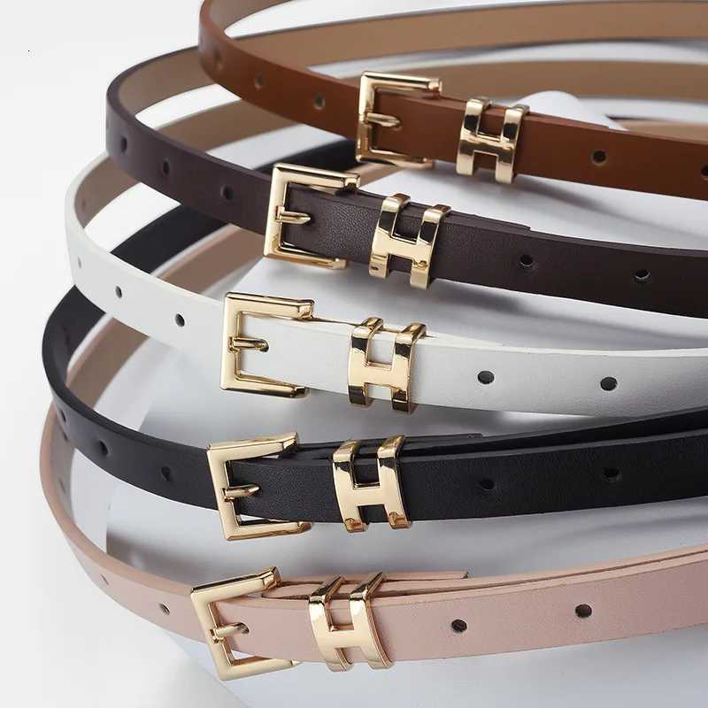 Luxury 1spc I-shaped buckle thin belt for women fashionable and high-end versatile dress suit decoration belt Y251210