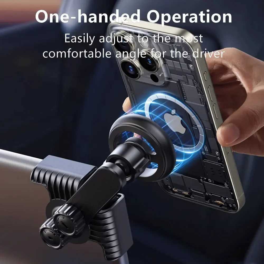 TEEQ For Tesla Model Y Junipe 2025 Model 3 HIGHLAND 2024 Cybertruck BYD Car Phone Mount Holder 15W Magnetic Wireless Charger C251210