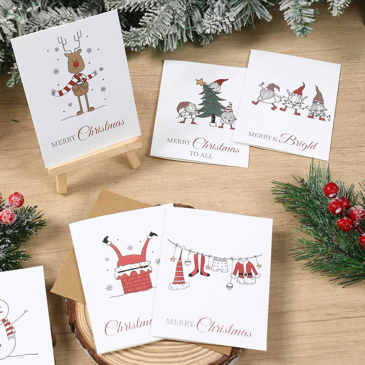 Christmas Greeting Card Merry Christmas Decoration for He 2025 Pendant Xmas Ornaments Navidad Natal Happy New Year Gift 2026 H251210