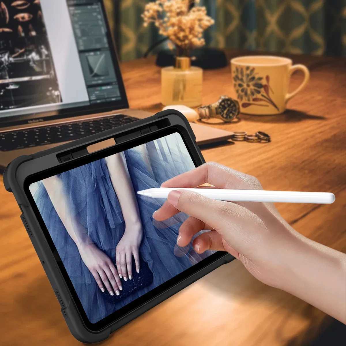 Case For IPad 10 10th 2022 Case A2757 A2696 A2777 Pro 11 Air 4 5 Kids Stand Cover for iPad Air 11 2024 with Pen Holder H251210