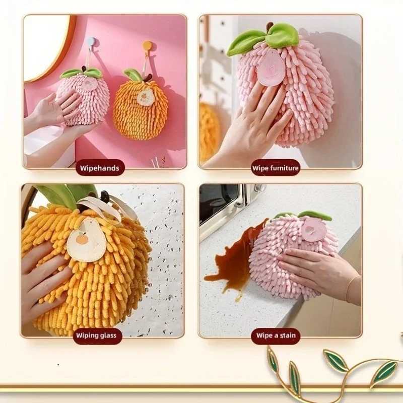 Hanging Kitchen Bathroom Thickened Hand Towel Cloth C251210