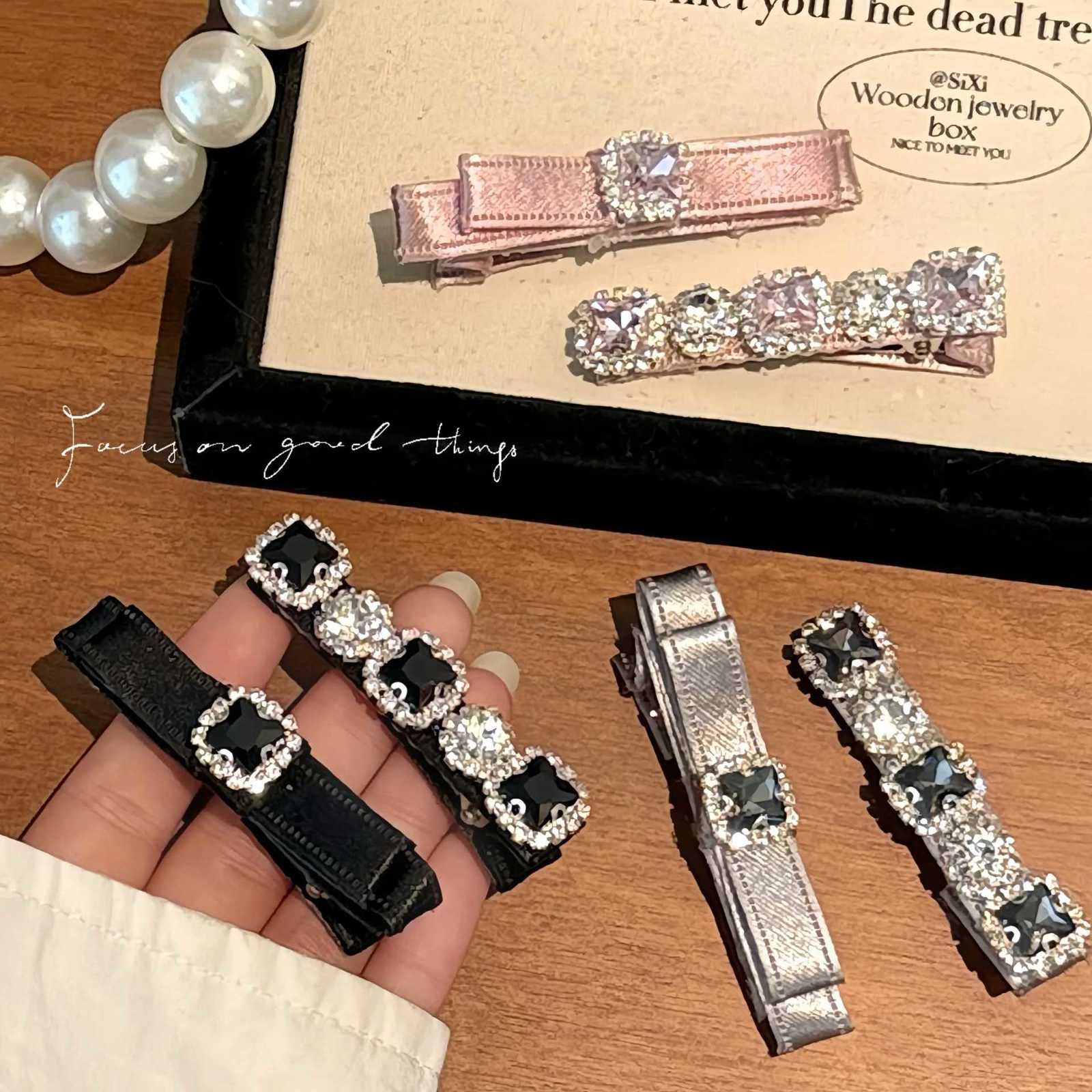 1/6 Pcs Light Luxury Sparkling Diamond Hair Clip Versatile Fl Diamond Duckbill Clip Rhinestone Hair Accory Y251210