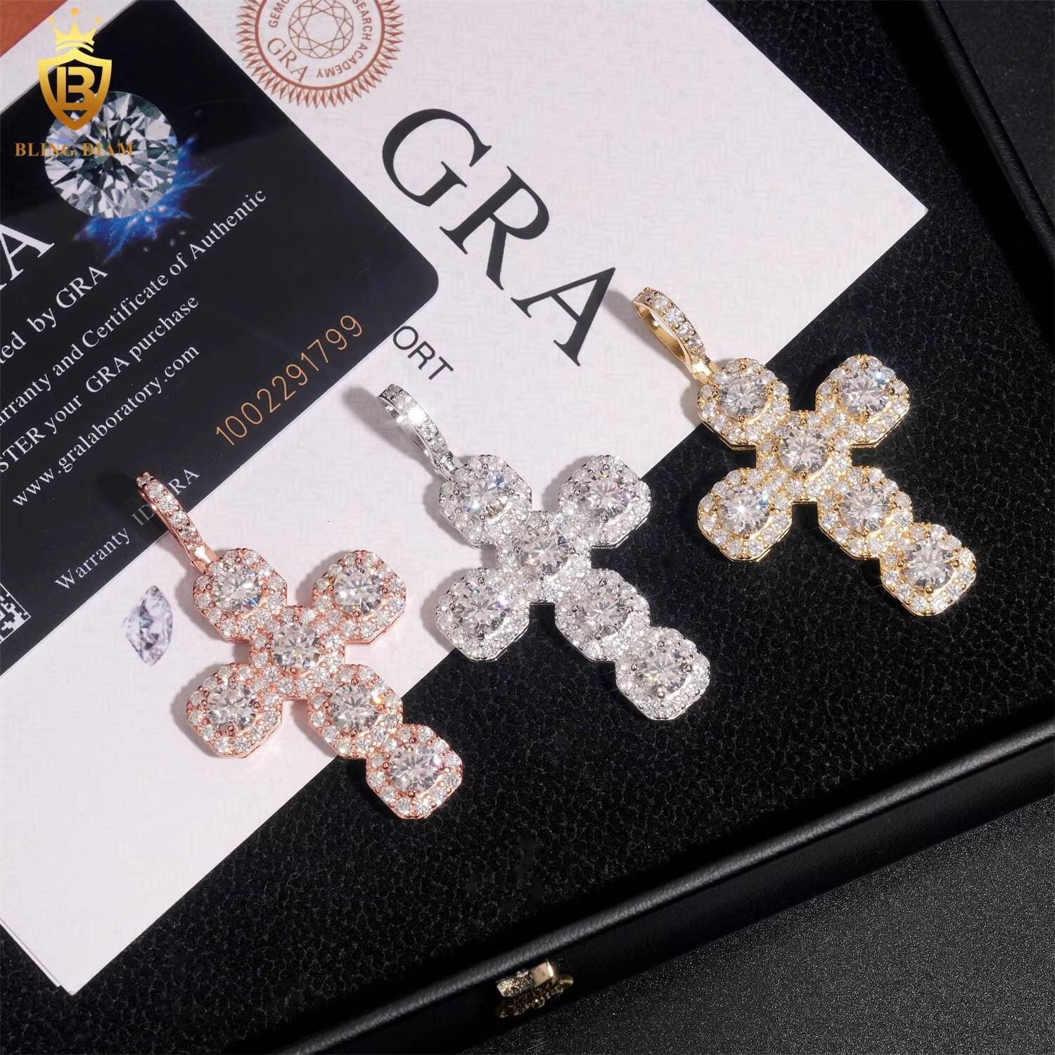 Hip Hop 925 Sterling Silver Pass Diamond Tester Custom Fashion VVS Moissanite Pendant