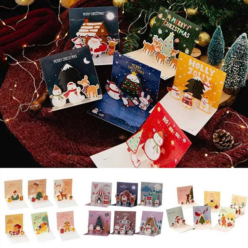 3D Christmas Greeting Cards Mti-pose Greeting Tool Christmas Cards Up 3D Christmas Cards Happy Holiday Cards For H251210