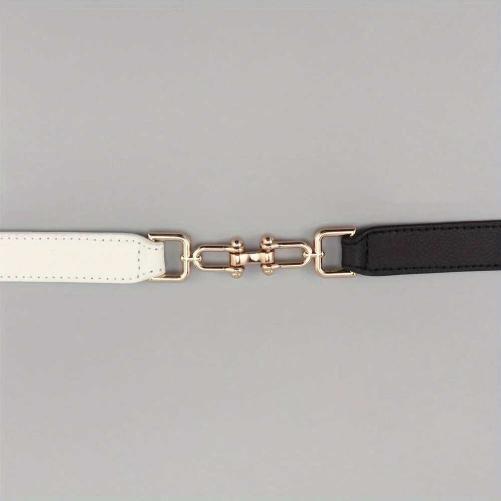 Luxury Women Fashion Waist Belt Narrow Stretch Dress Belt Simple Retro Buckle Waistband GM115 Y251210