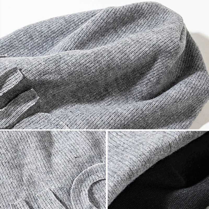Luxury Hip Hop Letters Oversize Beanie for Women Autumn Winter Warm Knitted Baggy Caps Solid Color Pullover Ear Warmer Hats Bonnet Y251209