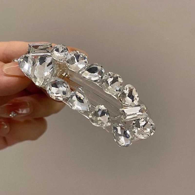 2pcs Wens Opal Stone Water Diamond Hair Clips Sweet Cool Duckbill Fragile Bangs ories Y251210
