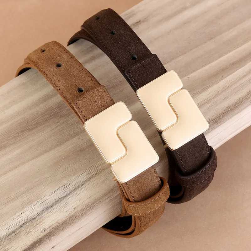 Luxury Brand Quality Simple Design Real Cow Suede Leather Waist Belts For Women Wholesale Jeans Strap Elegant Ladies Cowhide Waistbands Y251210