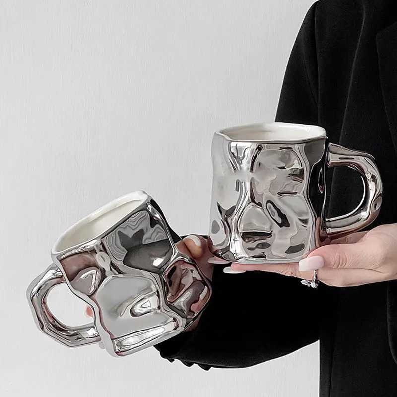 breakfast cup Simple personty ceramic drinking cup Office afternoon tea high-value milk coffee cup home decoration supplies C251210