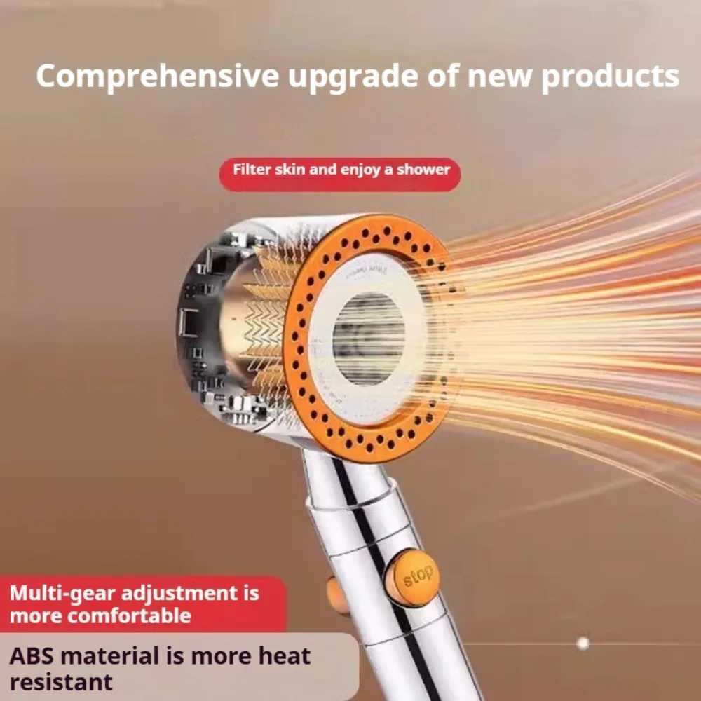 5 Spray Spa Shower Head ABS Portable High Pressure Large Flow Filtered Shower Heads with Stop Button Universal Bathroom Nozzle T251210 M260320 - view 4