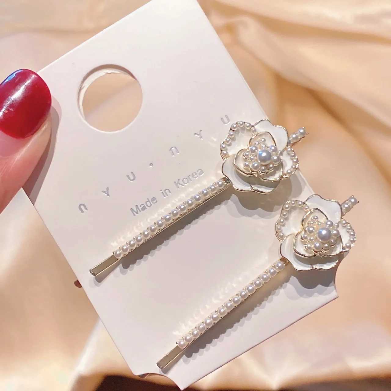 Luxury Wens jewelry lia pearl hair clips broken hair clip fashionable hair accory for wen Y251210