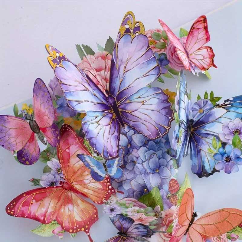 3D -Up Greeting Card with Hollow Design Foldable Holiday Gift for Blessings Birthday Card H251210