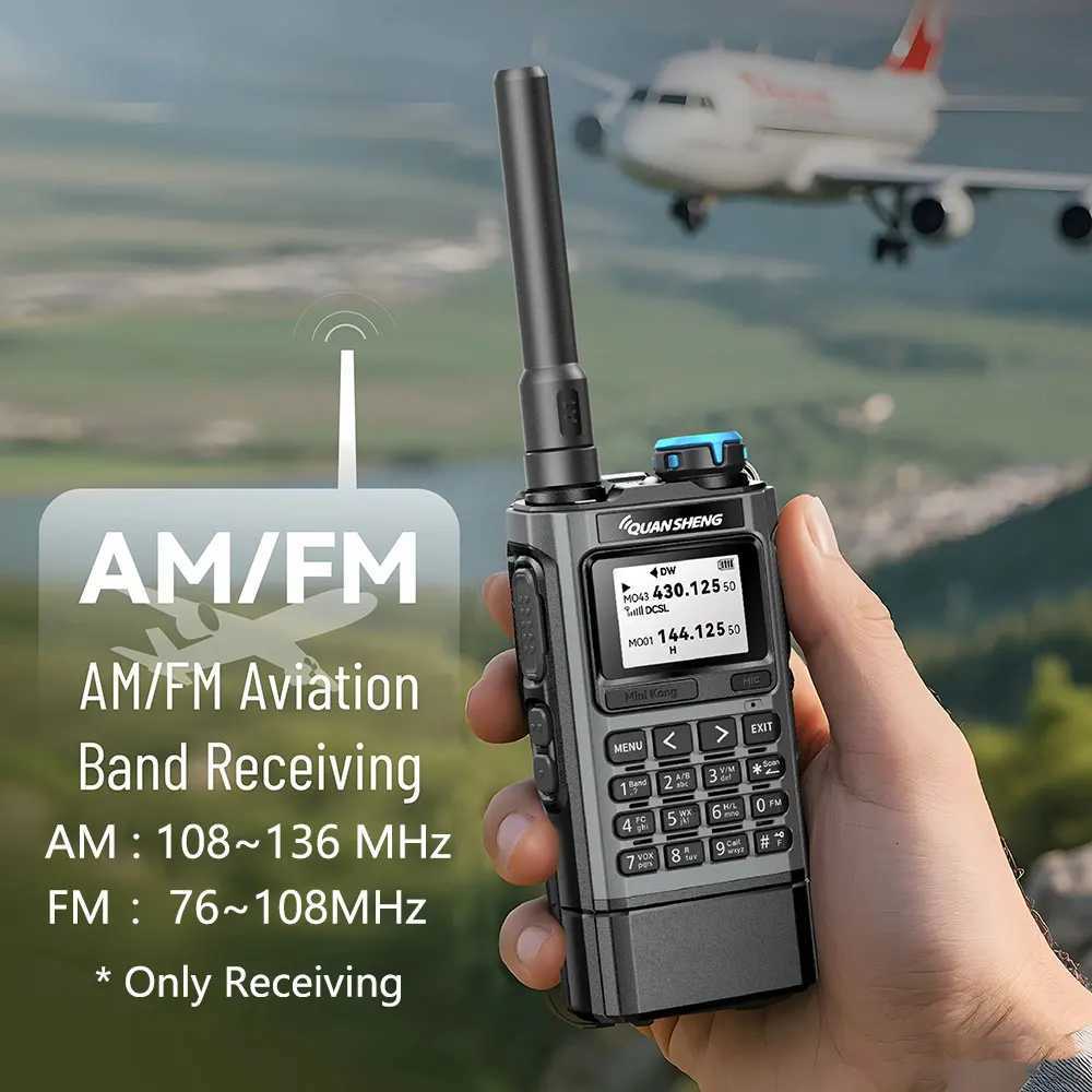 Quansheng UV K1 Mini Walkie Talkie Multi-Band Communication Two Way Radio Ham Amateur Long Range Wireless Set Transceiver M251210