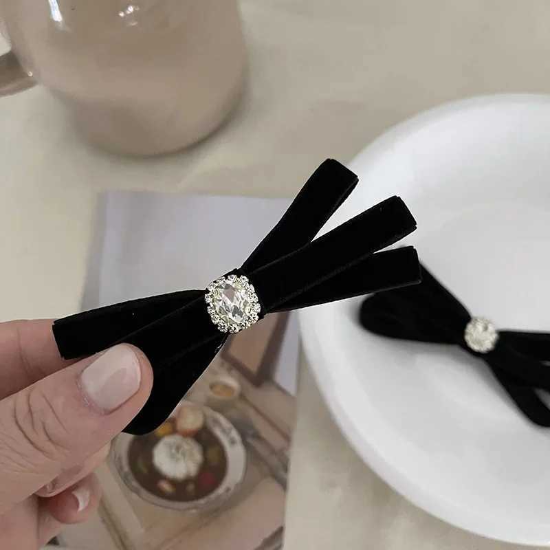Pin Bows dr Crab Barrette Vintage Popar Ribbon New in Gift Autumn Winter Korean Hair Accories Clip for Girl Wen Y251210