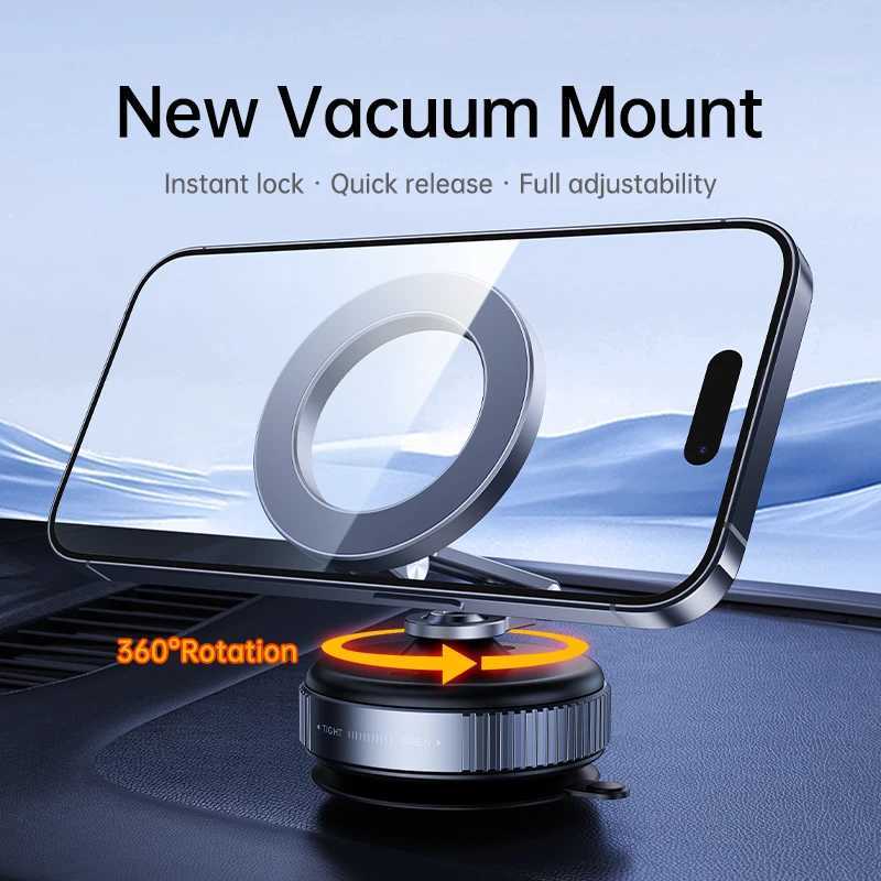 LINIM X54 360 Rotating Vacuum Magnetic Suction Phone Holder Hands Extendable Magnetic Vacuum Phone Holder C251210