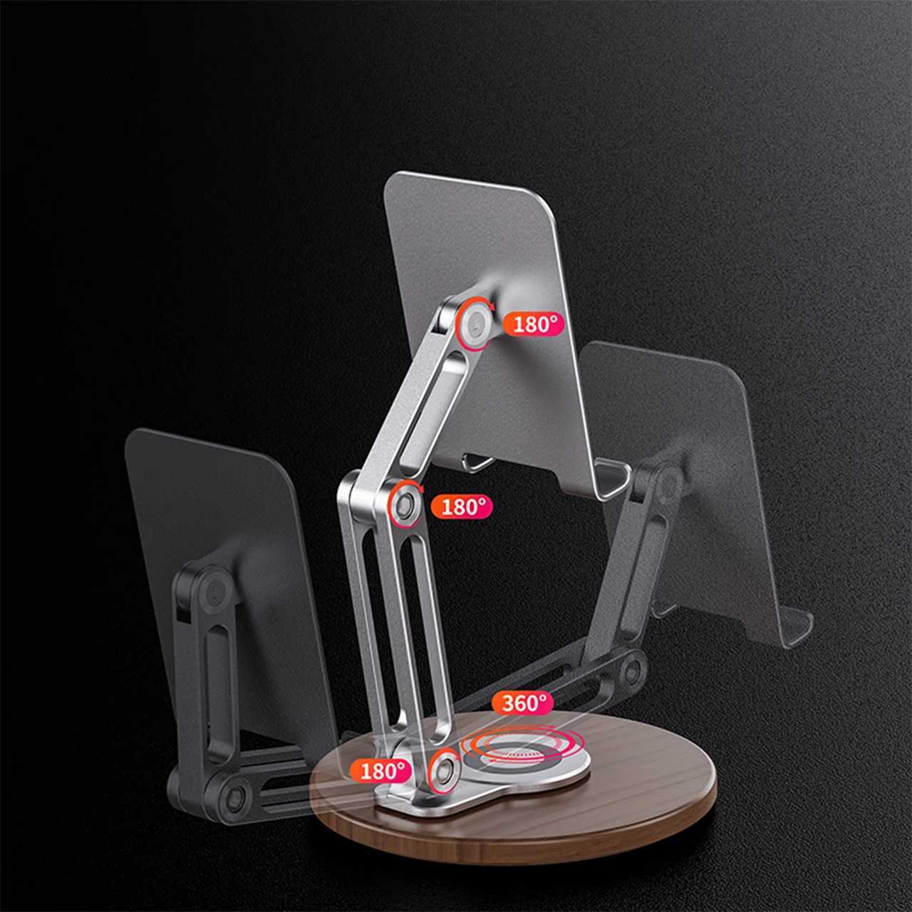 Phone Tablet Wooden Base 360 Rotation Stand For iPad iPhone Cellphone Smartphone Telephone Mobile Phones Reader Universal Stand C251210