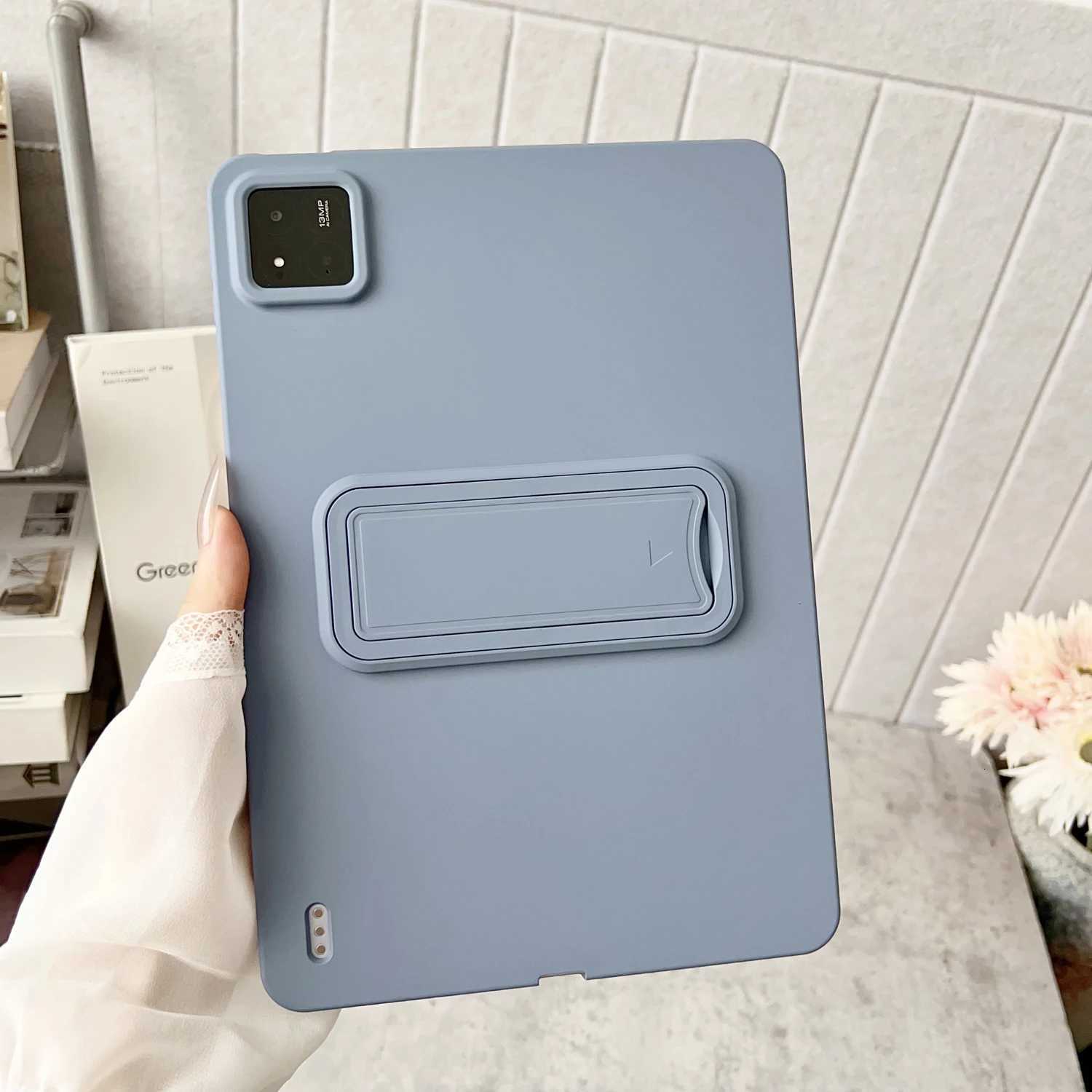 For MI Pad Case 7 6 5 Pro 6S Redmi Pad SE 11 87 124 Case Matte Stand Soft Silicone Folding Kickstand Tablet Cover H251210
