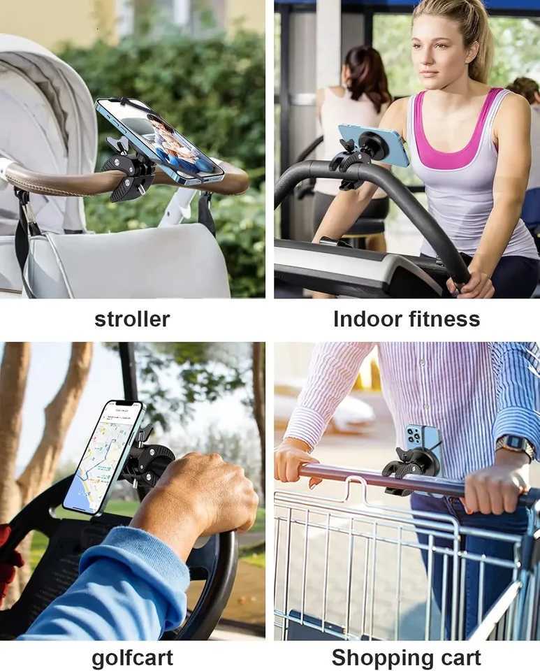 EWA Magnetic Bicycle Phone Holder Rotating Motorcycle Handlebar HolderBicycle Scooter Phone Clip for iPhone 16 Pro Max15 14 13 C251210