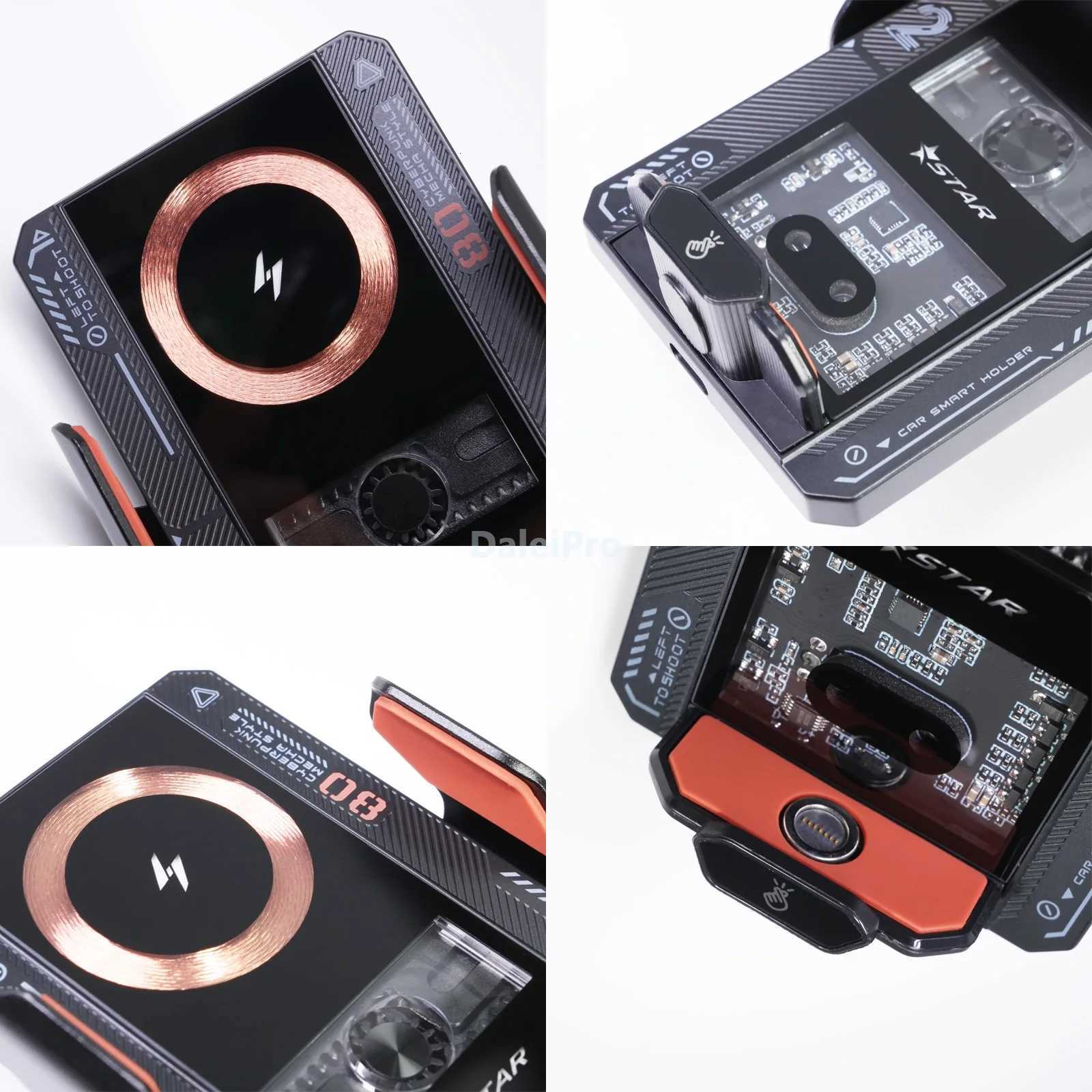 Car Wireless Charger Magnetic Auto Car Holder Phone Mount For iPhone Infrared Induction 66W Fast Charging Station C251210