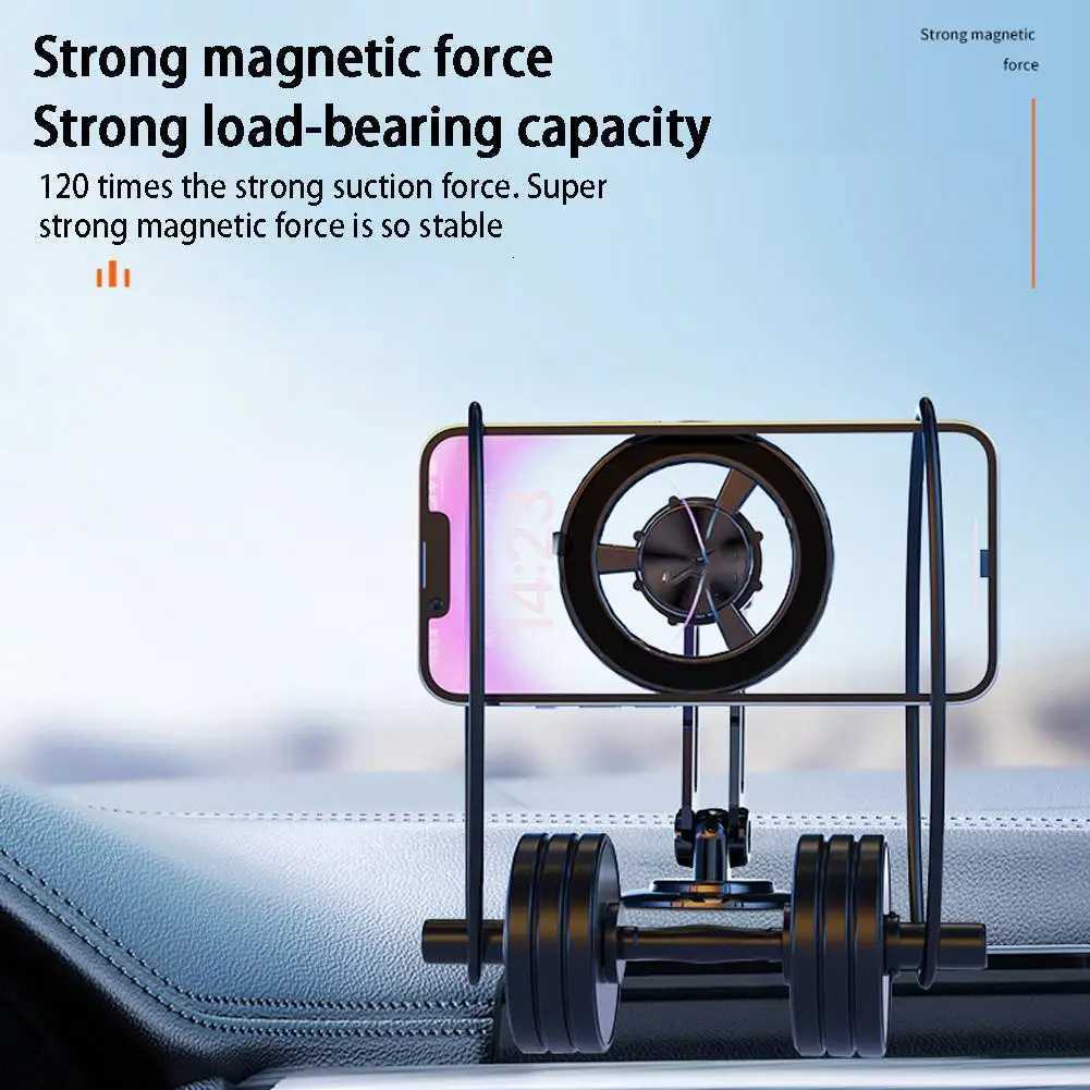 720 Rotate Metal Magnetic Car Phone Holder Foldable Universal Mobile Phone Stand Air Vent Magnet Mount GPS port C251210