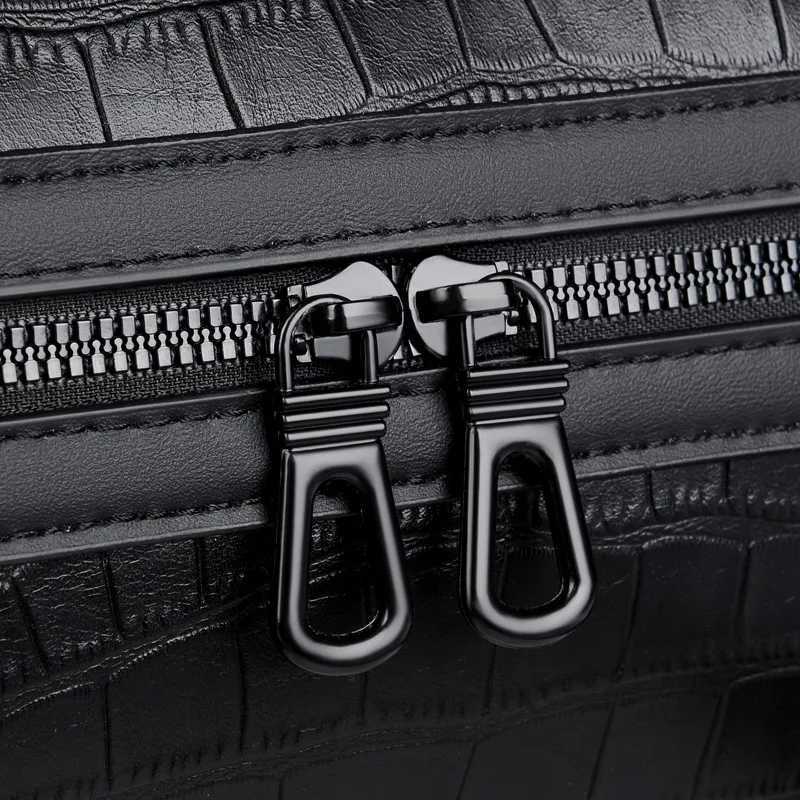 Fi Handbag Bag Men Business Travel Tote Luxury Alligator PU Leather Lage Bag With Shoder Strap Crossbody Bags Duffle Y251209