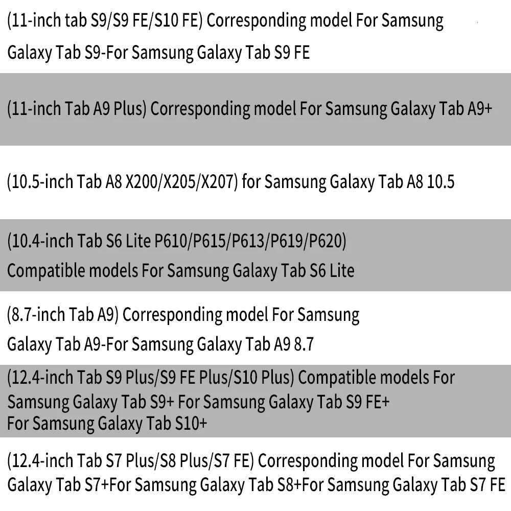 For Tab S10 124 inch S7 S8 S9 11 FE 109 Plus Case Magnetic Smart Cover For Tab A9 87 Plus 11 A8 Pencil Holder Funda H251210