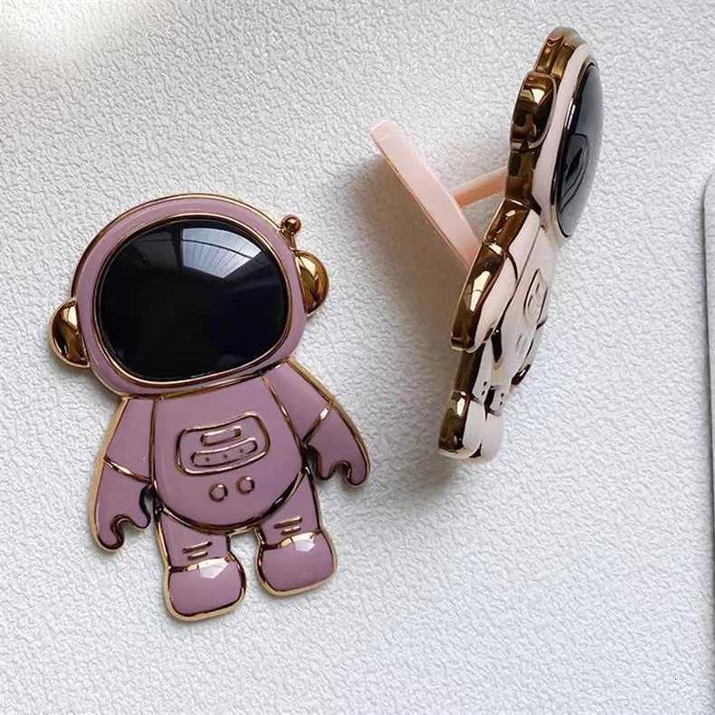 1pc Luxurious Astronaut Style Folding Stand Phone Holder Table Adjustable Cpact and Durable PC Material Non-Waterproof C251210