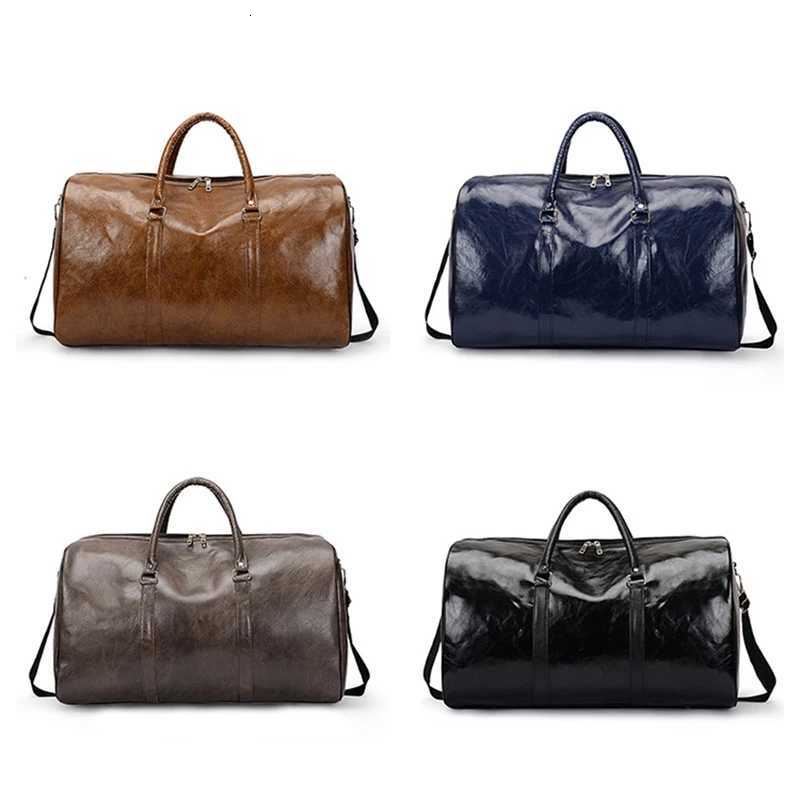 Gym Fitness Bags for Man Leather Travel Duffle Lage Waterproof Shoder Swimming Outdoors Bost Sports Fem Bags Handbag Y251209